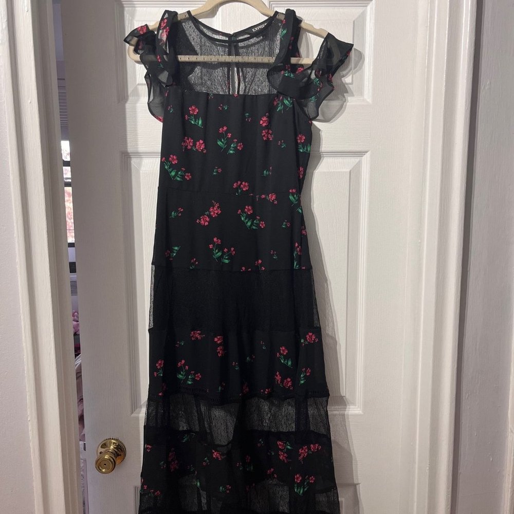 Long Black Dress , Express, Size 2